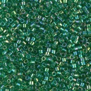 Miyuki delica Perlen 10/0 - Transparent green ab DBM-152